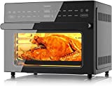 Fabuletta Air Fryer Toaster Oven Combo - 32 QT Large Countertop Convection Toaster Oven -  - Smokeless Fast Cooking Oven Fit 13