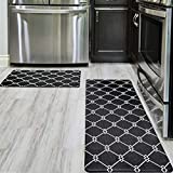 Sierra Concepts Kitchen Mat 2 Piece Rug Combo Set - Anti Fatigue Waterproof Home Décor Cushioned Floor Mats for Standing near Sink -  - Kitchens