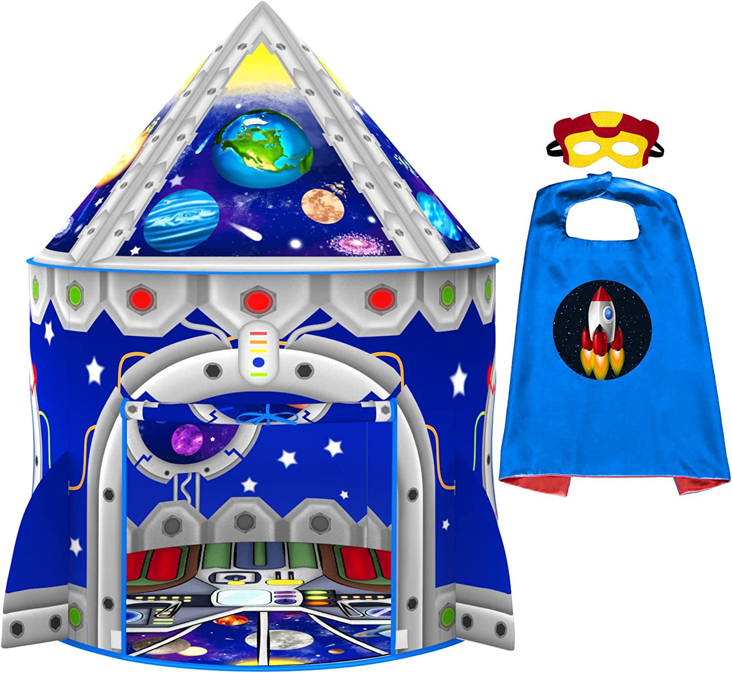 ImpiriLux Play Tent for Kids with Cape and Mask Costume Set -  - #39