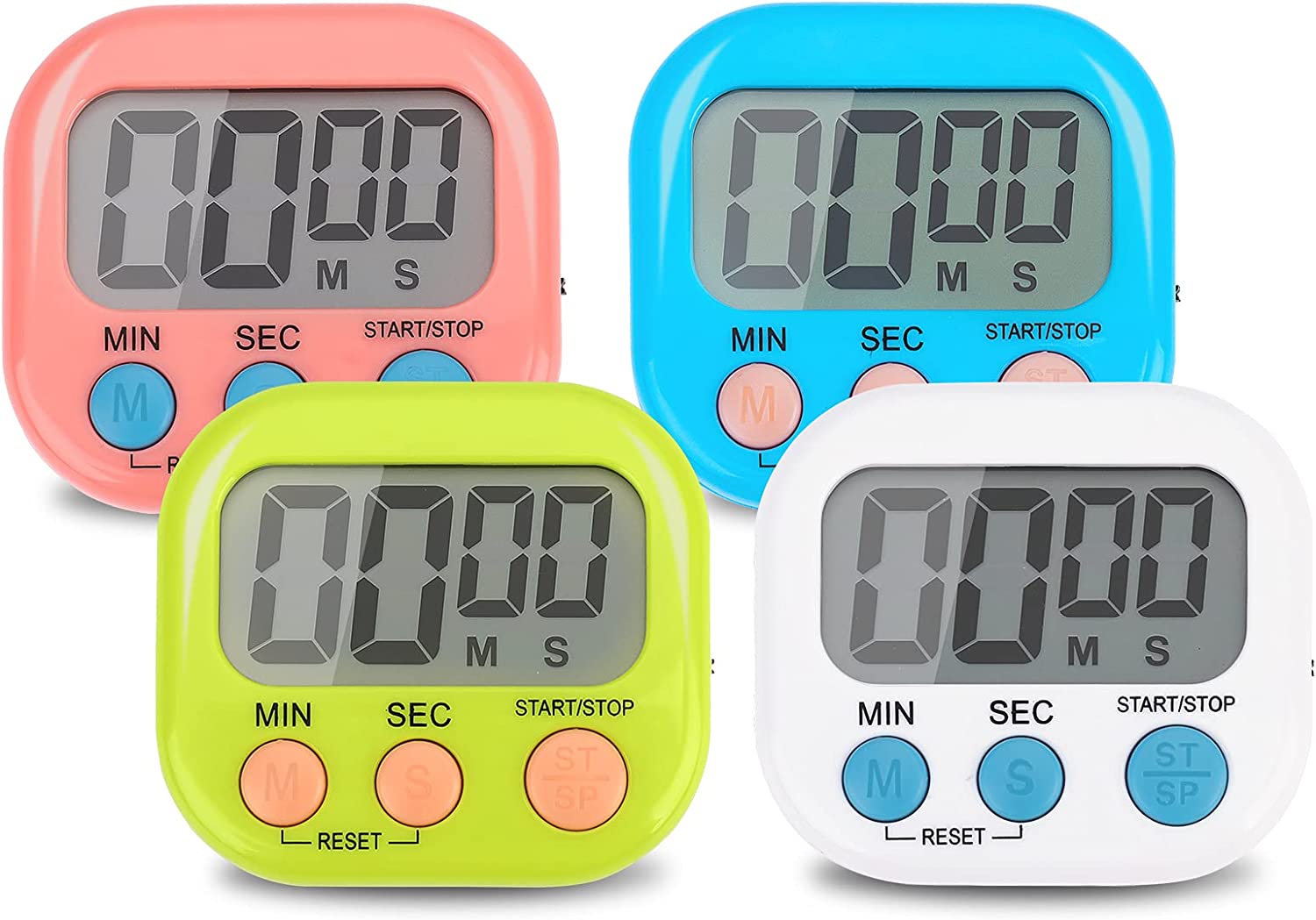 4-Piece Multi-Function Electronic Timer -  - Learning Management Timer