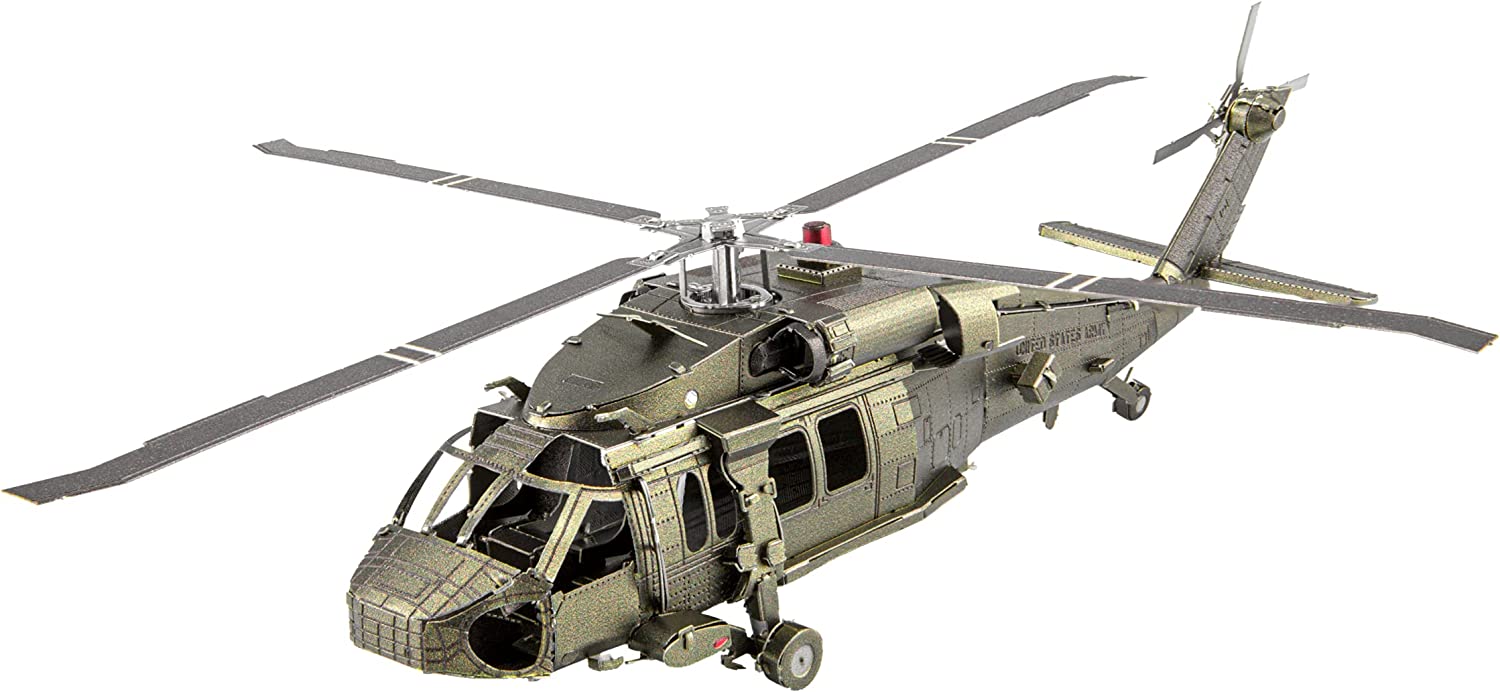 Metal Earth UH-60 Black Hawk Helicopter 3D Metal Model Kit Fascinations -  - 