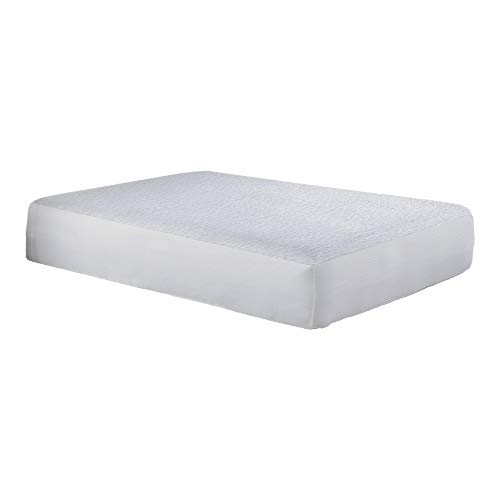 Fabrictech SG50 StainGuard One-Sided Cotton Terry Mattress Protector Queen White