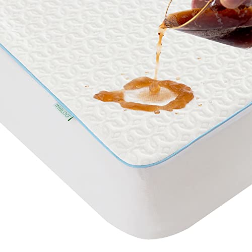 IMBLOO Waterproof Mattress Protector,Bamboo Mattress Cover,Twin XL Breathable Cooling Mattress Pad Cover