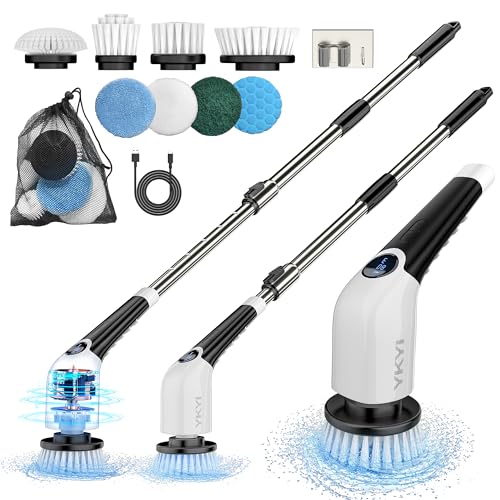 YKYI Electric Spin Scrubber,Cordless Cleaning Brush,Shower Cleaning Brush
