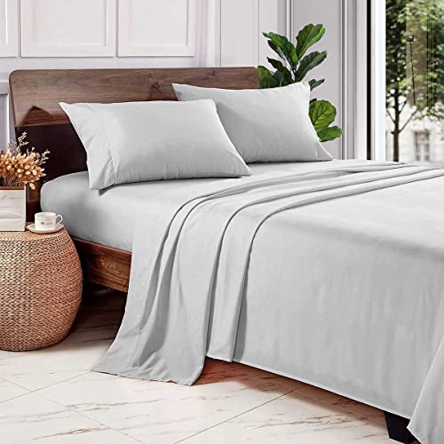 SGI Queen Sheets Luxury Soft 100% Egyptian Cotton -Classic Collection Bed Sheet Set