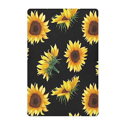 YETTASBIN Sunflower Fitted Crib Sheet