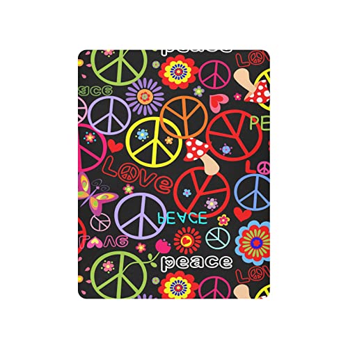 Peace Symbol Fitted Crib Sheet