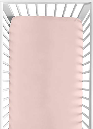 Sweet Jojo Designs Solid Blush Pink Girl Baby Fitted Crib Sheet