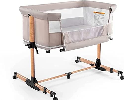 Baby Crib,3 in 1 Baby Bassinet Bedside Crib Bedside Sleeper Adjustable Portable Bed