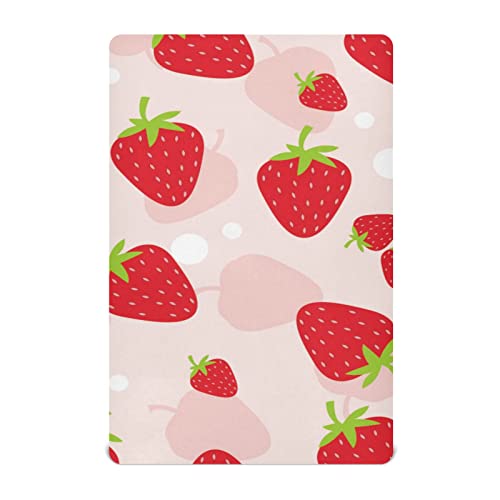 Fruits Strawberry Baby Crib Sheets Soft Toddler Bed Sheets Breathable Mattress Cover Baby Sheets