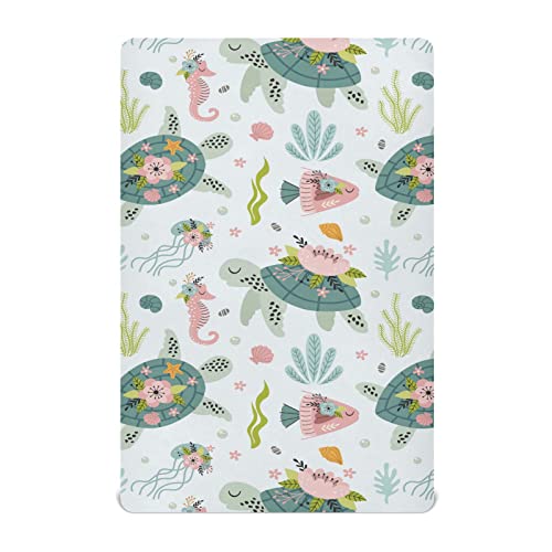 xigua Turtle Crib Sheet Soft Breathable Comfortable