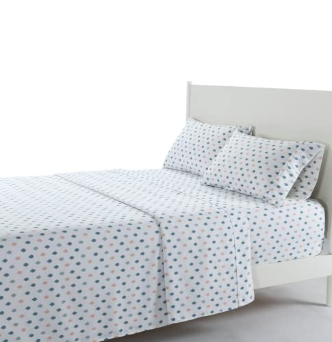 Soft Bed Sheets Microfiber Attached Fitted & Flat