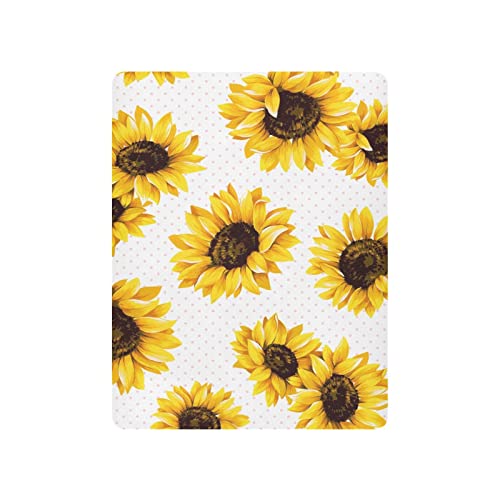 Sunflowers Vintage Floral Fitted Crib Sheet