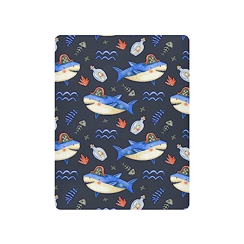 Pirate Shark Bottle Sea Fitted Crib Sheet