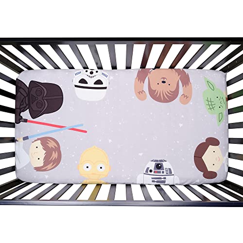 Lambs & Ivy Star Wars Galaxy Cotton Fitted Crib Sheet 