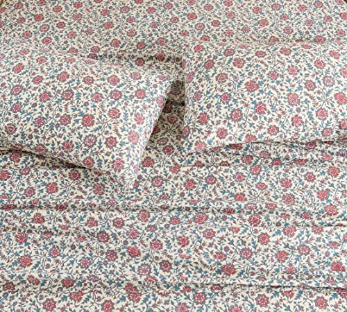 DAUAOTO 100% Cotton Sheets Set Twin Size Printed Bedding Sets