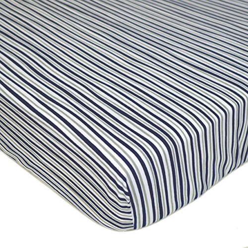 TL Care 100% Cotton Jersey Knit Fitted Crib Sheet
